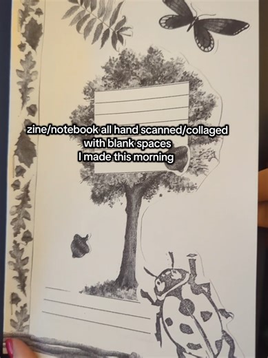 I never know what to write in zines and always just end up making paper notebooks. #zine #zinemaking #collageart