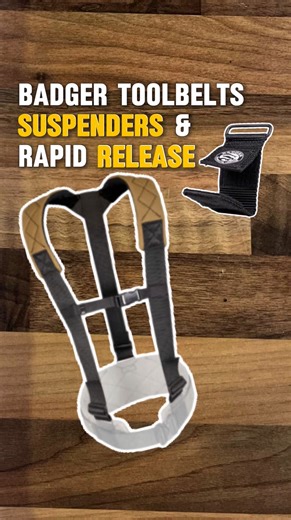 Badger Suspenders Quick Release Buckles Pair them with the Badger Quick Release Buckles for fast on-and-off secure fit that doesn’t slip under weight Compatible with all Badger systems‼️ Badger Suspenders use heavy-duty nylon w/ padded shoulders For framers,carpenters, builders, and anyone running a full setup. Made in the USA🇺🇸 Available on the SigTools Site Link in Bio🔗 #badger #suspenders #tools #carpenters | SIG Tools A.K.A Top Class Gears NZ