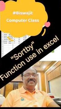 Sortby function use in excel / excel tutorial #shortcutkeys #shorts #shortcut #excelformulas #excel