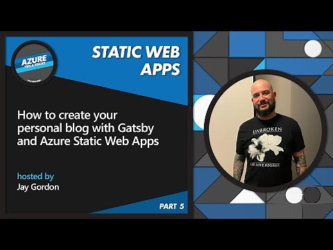How to create your personal blog with Gatsby & Azure Static Web Apps [5 of 22] | Azure Tips & Tricks