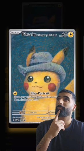 Pikachu Is On The Move! 💨#pokemonuk #pikachuvangogh #pokemonuktcg #Ace #acegrading