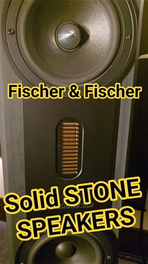 New Modern High-End SPEAKERS made from SOLID STONE Fischer & Fischer SPEAKER