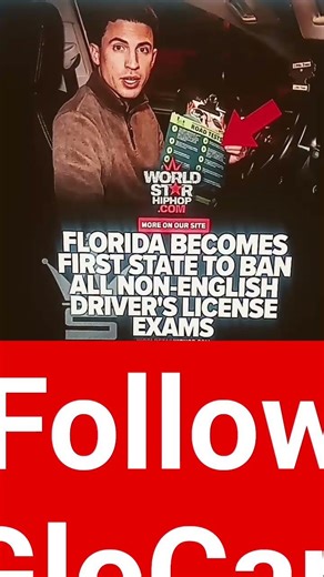 Florida Becomes first state to Ban All Non-English drivers license Exams😱#donaldtrump #whitehouse