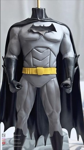 Sculpt Caly To Batman Bobblehead's Body - DC Comics Superhero Batman Clay Art -Figure Bobblehead