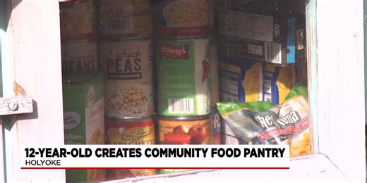 12-year-old creates community food pantry