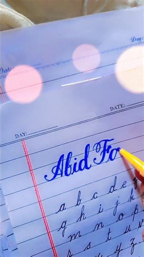 Beautiful Abid Farid Name Writing 😍 | Satisfying Calligraphy Short ✍️ #ytshorts