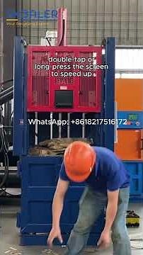 Vertical Cardboard Baler | High Density Cardboard Recycling Machine