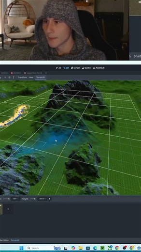 Creating terrain for my game in Godot! | #caecboy on #Twitch