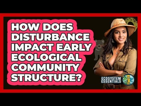 How Does Disturbance Impact Early Ecological Community Structure?