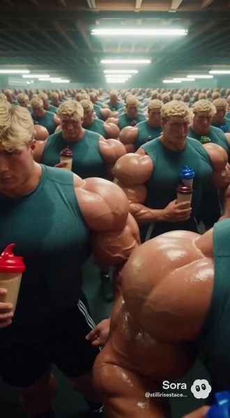 #clones #identical #bodybuilder #aimuscle #sora2