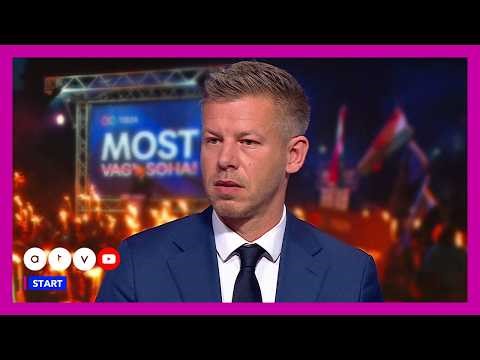 „Azonnal felfüggesztjük ezt a hazug hírszolgáltatást” – így kezdett Magyar Péter a közmédiában