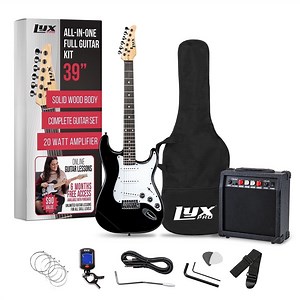 LyxPro Electric Guitar 39 Inch Beginner Kit with Amp and Accessories