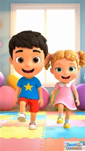 Learn Shapes with Dance! Circle Square Triangle Song for Preschoolers #shorts #cartoon #shortsfeed