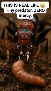 This isn’t CGI. This isn’t a movie scene. This is real wildlife in ultra-macro detail 😳🪱🐝 In this moment, a tiny predator shows zero hesitation — powerful jaws, locked focus, and pure instinct taking over. Nature doesn’t ask permission. It doesn’t warn. It just acts. Scenes like this remind us how brutal and perfectly balanced the natural world really is. Every creature plays a role, even the ones that make us uncomfortable. Would you keep watching… or look away? 👀🔥 👇 Tell me in the commen