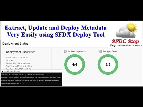 Update and Deploy Metadata to Salesforce Org | SFDX Deploy Tool | Deploy Extracted Metadata