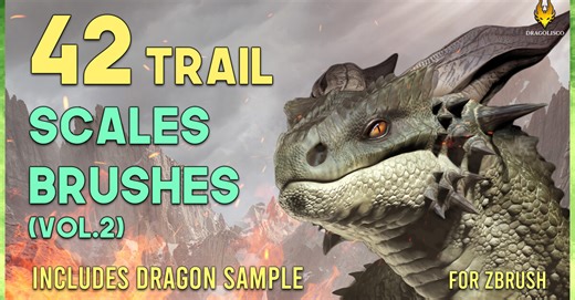 ArtStation - New realistic Dragon Scales pack!