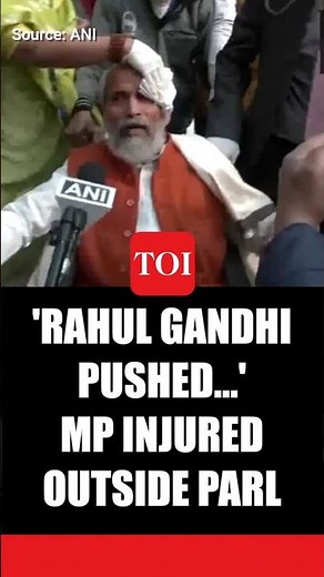 Parliament Scuffle: BJP MP Injured, Says 'Rahul Gandhi Pushed...'
