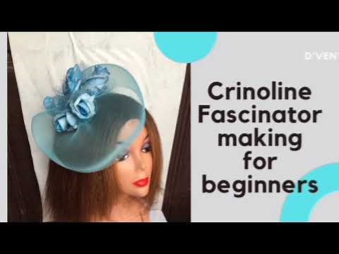 DIY EASY STEP BY STEP CRINOLINE FASCINATOR / HOW TO MAKE CRINOLINE FASCINATOR FOR BEGINNERS