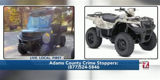 Adams County Sheriff’s Office investigating ATV theft
