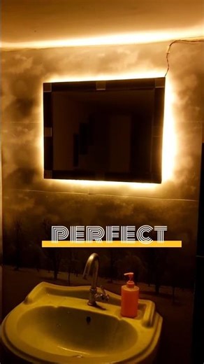 HOW TO INSTALL LED STRIP LIGHT IN MIRROR #viral #shorts #asmr