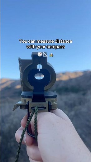 How to measure distance using mils on compass. #landnavigation #compass