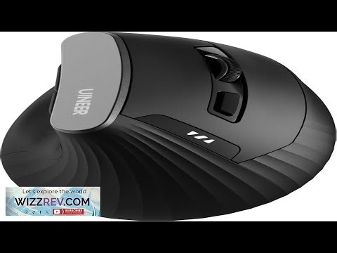 Uineer Ergonomic Wireless Mouse Bluetooth Vertical Mouse with BT5.0 4.0 2.4G Rechargeable