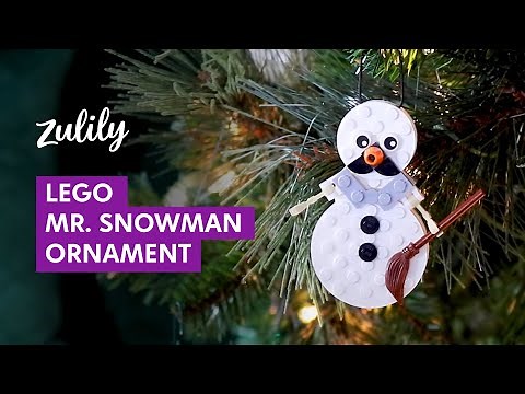 How to Build a Snowman LEGO Christmas Ornament