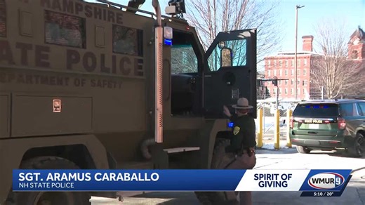NH State Police fill law enforcement vehicles with toy donations