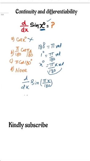 Differentiation and Continuity class 12 | differentiation class 12 important questions | Exercise