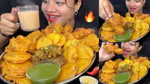 Different Types Of Pakoda Eating Challenge 🔥😋 #pskasmr #pskvlog #mukbangshow #SpicyBites #mukbangasmr | Psk Asmr