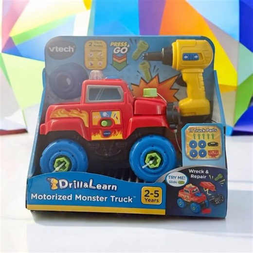 Nazara.beauty on Instagram: "Building, drilling, and racing 🚙💨 𝓣𝓱𝓮 𝓥𝓣𝓮𝓬𝓱 𝓓𝓻𝓲𝓵𝓵 & 𝓛𝓮𝓪𝓻𝓷 𝓜𝓸𝓽𝓸𝓻𝓲𝔃𝓮𝓭 𝓜𝓸𝓷𝓼𝓽𝓮𝓻 𝓣𝓻𝓾𝓬𝓴™ isn’t just a toy, it’s a full-on adventure! Kids get to put it together, watch it light up, and send it racing off with motorized action. ℙ𝕝𝕒𝕪𝕥𝕚𝕞𝕖 𝕥𝕙𝕒𝕥’𝕤 𝕗𝕦𝕟 + 𝕖𝕕𝕦𝕔𝕒𝕥𝕚𝕠𝕟𝕒𝕝 = 𝕒 𝕨𝕚𝕟 𝕗𝕠𝕣 𝕖𝕧𝕖𝕣𝕪𝕠𝕟𝕖 🙌 The VTech Drill & Learn Motorized Monster Truck™ has been such a fun addition to playtime in our house! What I