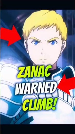 When ZANAC Tried Warning CLIMB #anime #shorts #overlord