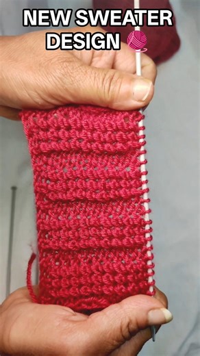 Easy Sweater Knitting Pattern 🧶 | Two Needles Design | Shorts #knittingpattern