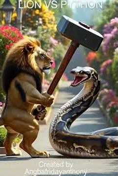 Lion vs python, #creator