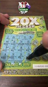 20X THE CASH! Can This $5 Scratcher Win Us $250,000? | California #lottery High-Stakes Scratch-Off