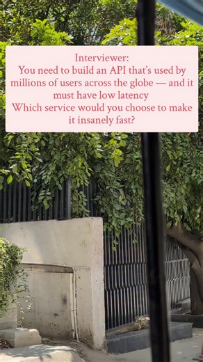 Deshansh Garg on Instagram: "Answer — How to Expose a Global Low-Latency API 1️⃣ Use a Global CDN / Edge Network: Deploy your API behind Cloudflare Workers, AWS CloudFront + Lambda@Edge, or Google Cloud CDN. → Users hit the nearest edge location, not your central server --- 2️⃣ Choose Multi-Region Deployment: Run backend in multiple regions (like AWS us-east-1, ap-south-1, eu-west-1). → Use Global Load Balancer (Route53 / GCP Global LB) to route users to the closest healthy region. --- 3️⃣ Cache