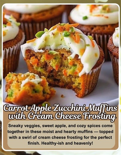 32K views · 168 reactions | 凌 Carrot Apple Zucchini Muffins with...