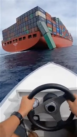 The man found a cargo container at sea #shorts