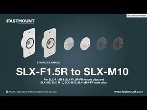 How to install SLX-F1.5R Female Clip for Drywall and Plywood into the SLX male clips