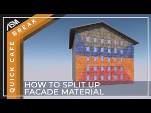 How to split facade materials up and into shape you want in ARCHICAD