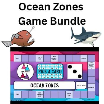 Ocean Zones Activities 8th Grade  Games, Crossword, Word Search & Crack the Code