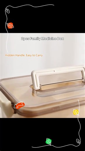 [Buy-one, Get-one-free] 2pcs Medicine Box Family Pack Medicine Storage Box Medicine Box, Household Transparent Large Capacity Portable Medical Small Medicine Box, Storage Boxes For Organizing, Clear Double Layers Storage Box Container With Handle #medicubeskincare #tupperware #fridgeorganizers #storagecontainers #babyboxes #medicubepeelshotduo #outdoorstoragebox #medicubesupersale #spacesavingstorage #fridgeorganizer