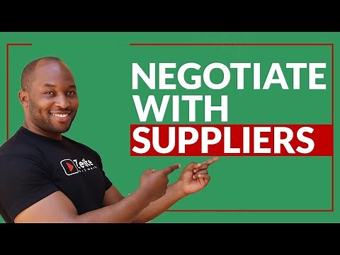 How to negotiate with suppliers in procurement