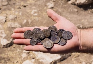 Rare 2,000 year old silver coins discovered in central Israel
