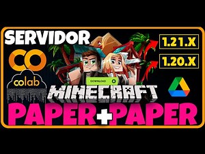 Servidor Minecraft Paper & plugins con🔥12GB de RAM en Colab💡Juega GRATIS con amigos🔥nuevas versiones