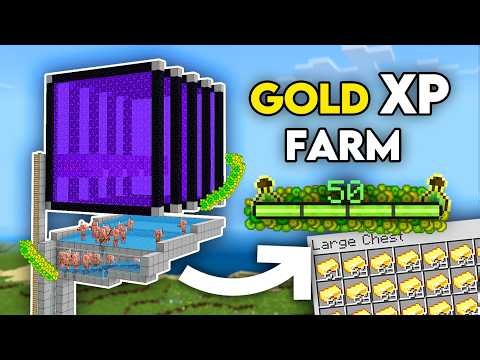 BEST GOLD XP FARM in 26.1+ Minecraft Bedrock! (Super Fast)