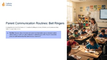 Parent Communication Routines Mini Unit Lesson Bundle