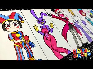 I DRAW THE AMAZING DIGITAL CIRCUS but I CHANGED IT | drawing the amazing DIGITAL CIRCUS