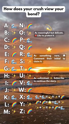 How does your crush view your bond? 🥰