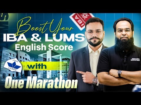 IBA LUMS English Preparation 2026 I IBA LUMS English Papers I IBA LUMS English Marathon I English